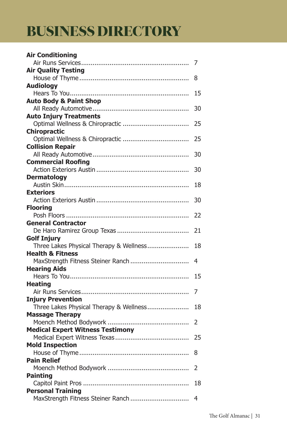 Greater Austin, TX 11th Edition page 33